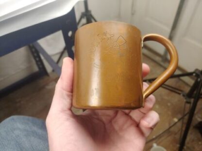 Vintage Vodka Boatman Copper Mug Cup Patina - Image 7