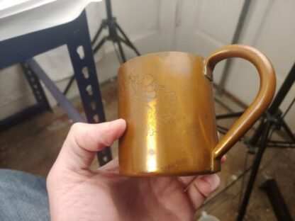 Vintage Vodka Boatman Copper Mug Cup Patina - Image 8