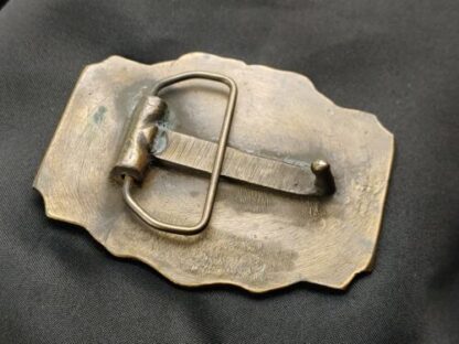 Vintage Brass Buck Deer Belt Buckle Landscape Nature Wilderness Yellowstone - Image 6