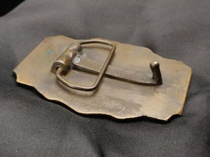Vintage Brass Buck Deer Belt Buckle Landscape Nature Wilderness Yellowstone - Image 7