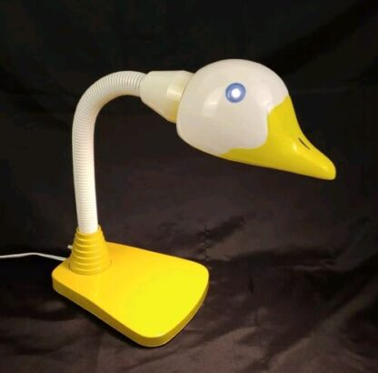 Vintage 80s Gooseneck Ceramic Goose Head Shade George Kovacs Style Lamp Memphis