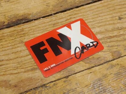 WFNX Radio 101.7 FM Boston X-Club Membership Card FNX 92.1 New Hampshire Maine