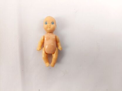 Vintage Miniature Plastic Jointed Baby Doll Painted Face 1.75" / 1-3/4" - Image 5