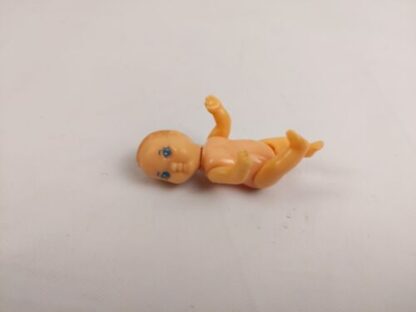 Vintage Miniature Plastic Jointed Baby Doll Painted Face 1.75" / 1-3/4" - Image 8