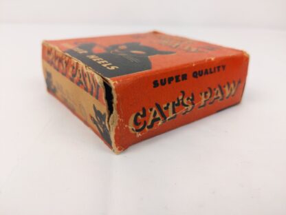 Vintage CAT'S PAW Black Rubber "BLK. NM. SCOOP 9" Boot Shoe Heels w/Box - Image 16
