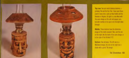 Vintage Westwood Set of 2 Ceramic Tiki Oil Kerosene Lamps w/Chimneys Japan Moai - Image 24