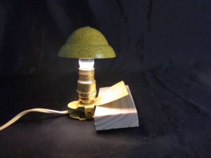 VTG Metal Enamel Clip-on Book Reading Bed Headboard Lamp Mid-Century Art Deco - Image 2