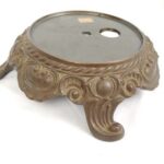 VTG MCM Hurricane Lamp Base w/Nightlight Rococo Baroque French Hollywood Regency