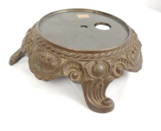 VTG MCM Hurricane Lamp Base w/Nightlight Rococo Baroque French Hollywood Regency