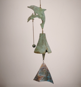 Vintage Paolo Soleri Dolphins Original Bronze Bell Cosanti Arcosanti Chime