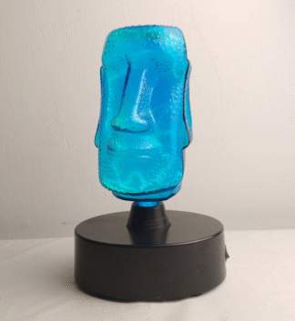 LumiSource Moai Glass Head Plasma Novelty Lamp Spencer's Gifts