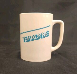 VTG Teradyne Ceramic Coffee Mug L200 'We did it!' Semiconductor Circuit Computer