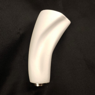 Handmade Chalkware Lamp Topper Unfinished Plaster / White - MCM Style Reglor