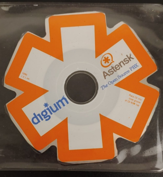 Digium Asterisk PBX Promo mini CD-ROM v 1.0.7 Digital VoIP Telephony Collectible